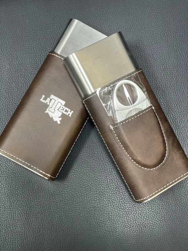 Custom leather printing at Spring Monogramming