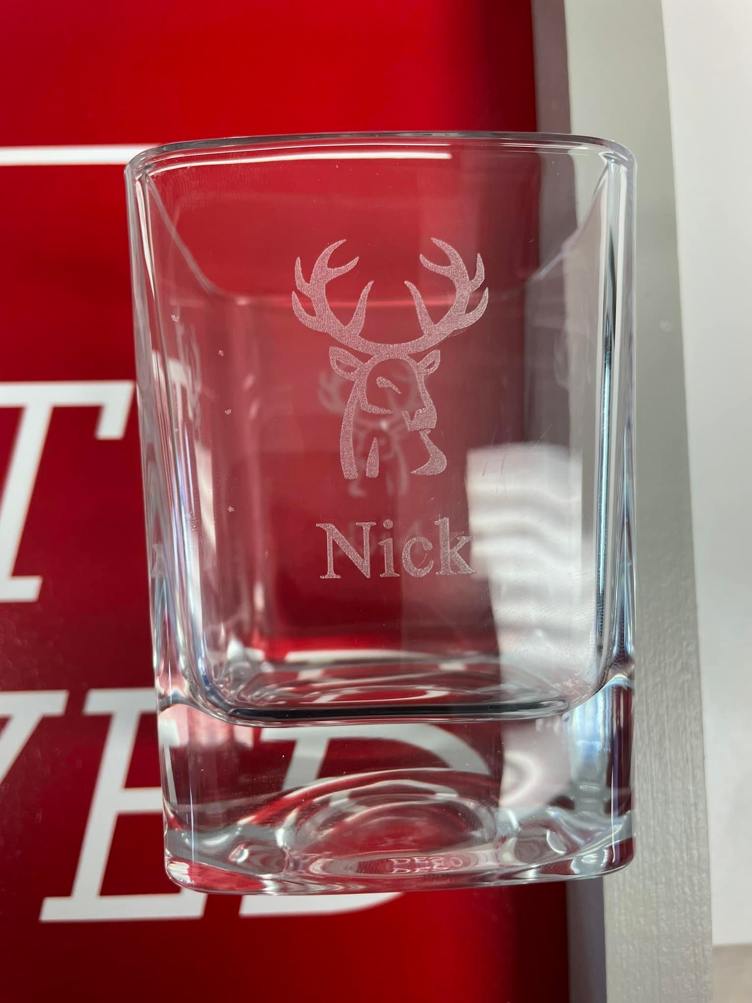 Glass Engraving Spring Monogramming